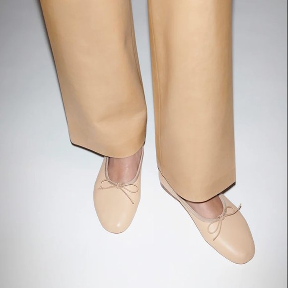 Mansur Gavriel Red Ballet Flats - Picture 1 of 8